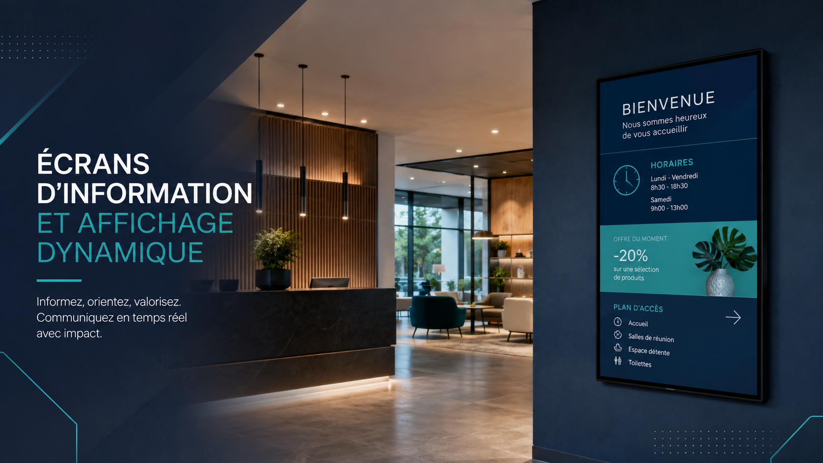 Écrans d’information et affichage dynamique