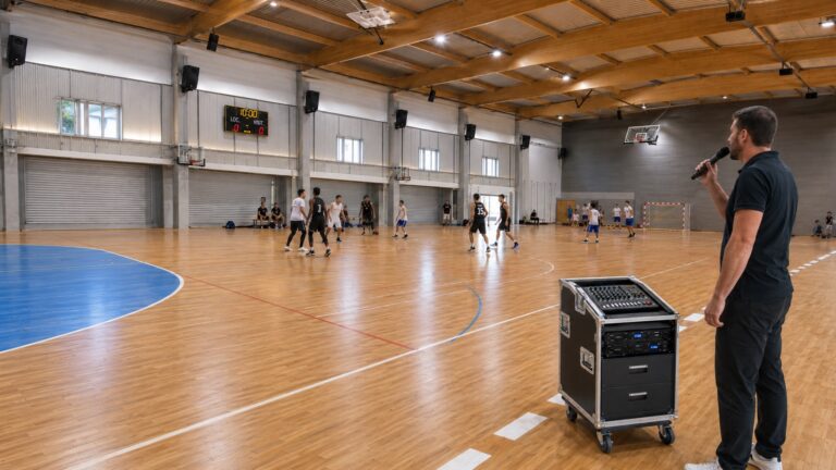 Sonorisation de gymnases et salles multisports