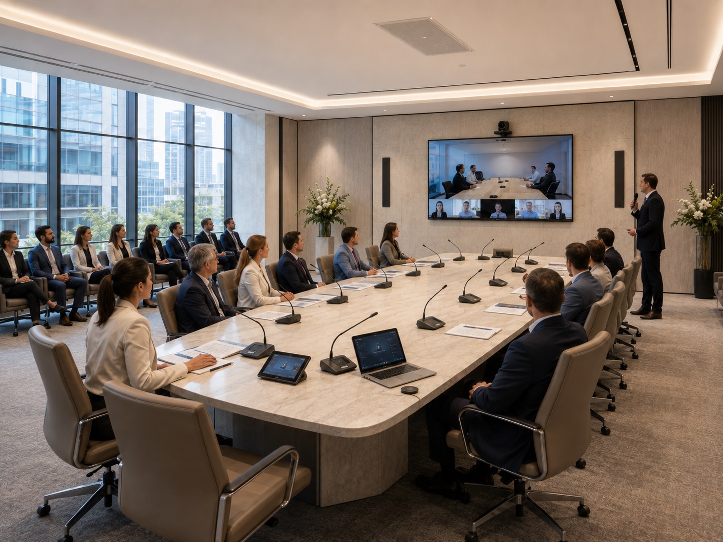 Visioconférence pour grandes salles et salles de conseil